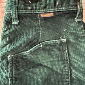 Maverick Green Corduroy Pants